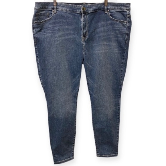 Lane Bryant 26 Straight Fit High-Rise Skinny Jeans Stretch Ankle Flex Waistband - Picture 2 of 12